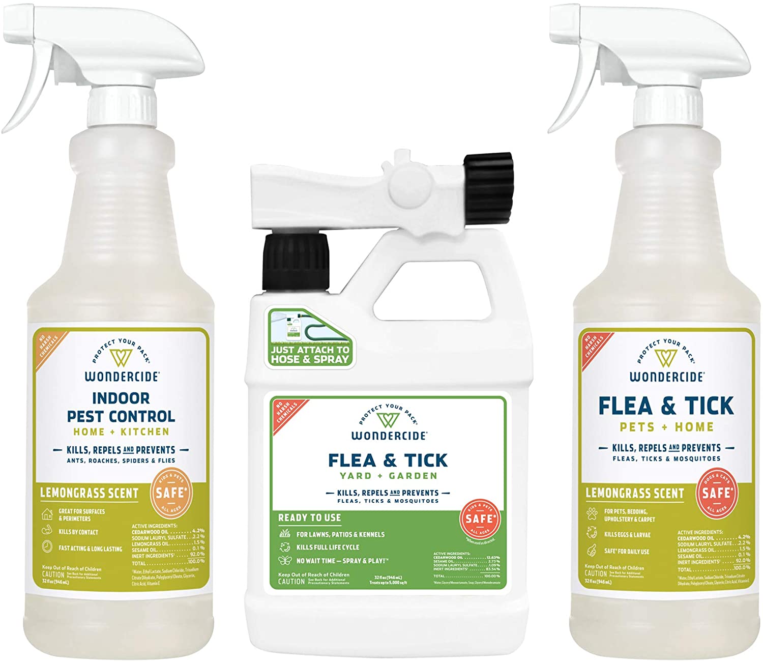 Wondercide Natural Flea Tick Insect Spray Kit for Pets, Dogs, Cats
